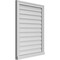 Ekena Millwork Vertical Surface Mount PVC Gable Vent w/ 2"W x 2"H , Brickmould Sill Frame, 26"W x 34"H GVPVE26X3403SN - alternate 5